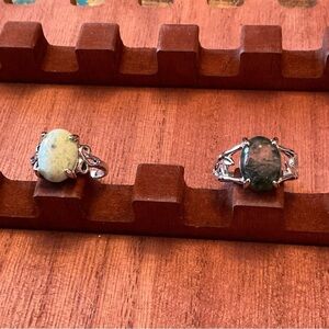 Set of 2 Unique Rings size 9, BN